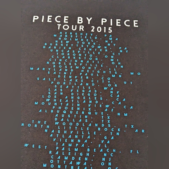 Kelly Clarkson THE American Idol 2015 Concert Tour Tee City/States Back Large - Picture 7 of 11